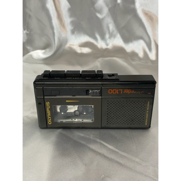 Olympus Pearlcorder L100 Microcassette Voice Recorder- WORKS -read - Picture 1 of 10